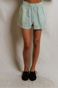 teal blue sugar stripe